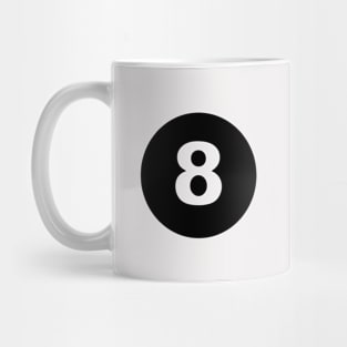 Number Graphic Magic 8 Ball Mug